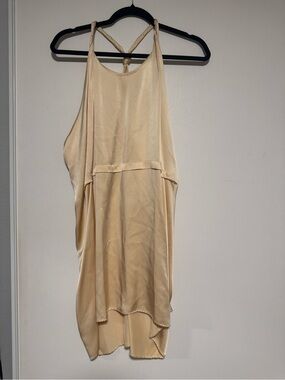 Wilfred Cream High-Low Halter Dress